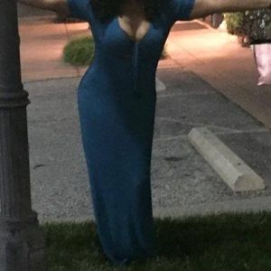 Express Teal Maxi Dress